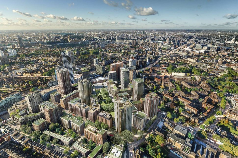 The 9.71ha Elephant Park development in South London, due to complete by 2025, has been widely praised around the world for being a flagship “carbon positive” development under a C40 Cities programme, which is intended to show cities around the world how to be climate friendly.